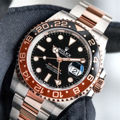 rose gold rolex rootbeer gmt master ii|Rolex Gmt Master II 126711chnr.